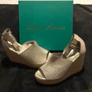 Lauren Lorraine Embellished Wedge (New In Box)